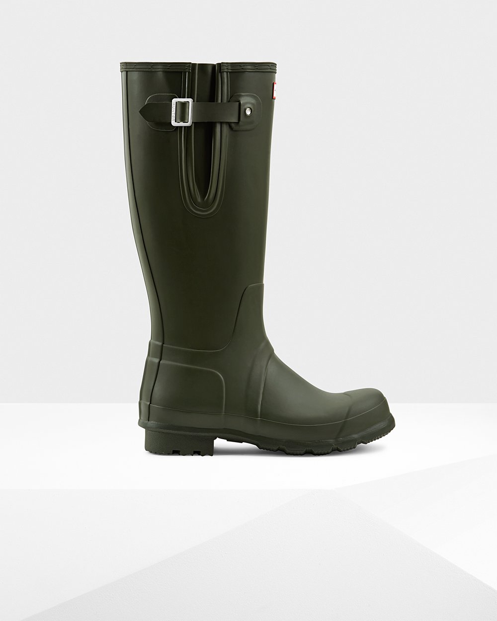 Hunter Original Side Adjustable Tall Rain Boots - Sale Online Mens Dark Olive - RQZKGI064